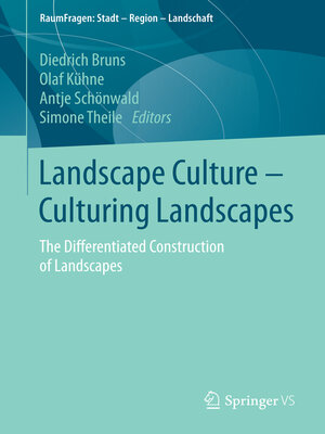 cover image of Landscape Culture--Culturing Landscapes